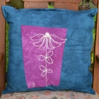 navy-plum-echinacea-botanical-sketch-pillow