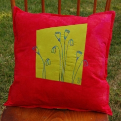 red-chartreuse-poppies-botanical-sketch-pillow-2