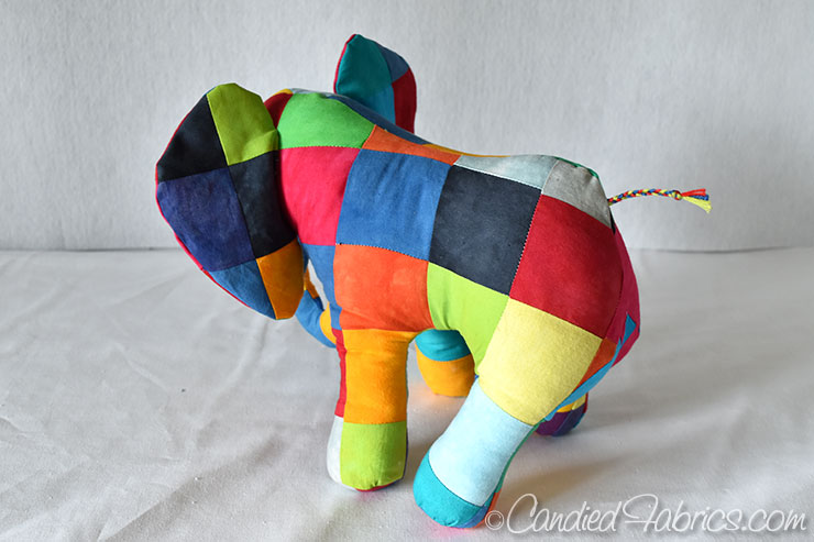 elmer the patchwork elephant stuffed animal